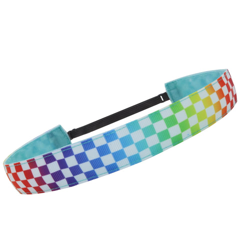 Adjustable No Slip Checkerboard Headband - FROG SAC