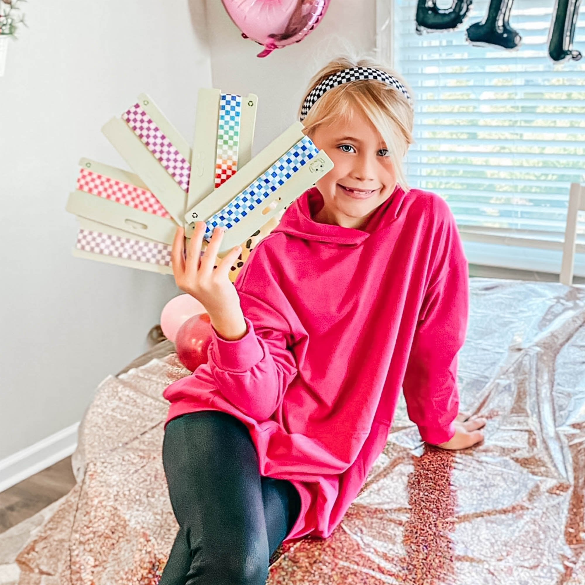 Adjustable No Slip Checkerboard Headband - FROG SAC