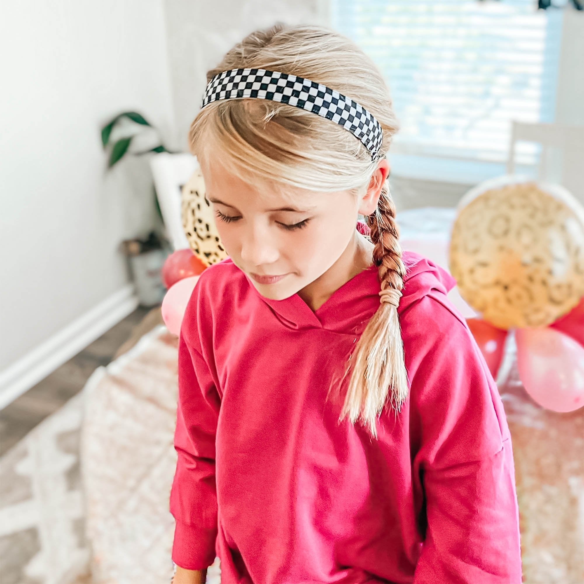 Adjustable No Slip Checkerboard Headband - FROG SAC