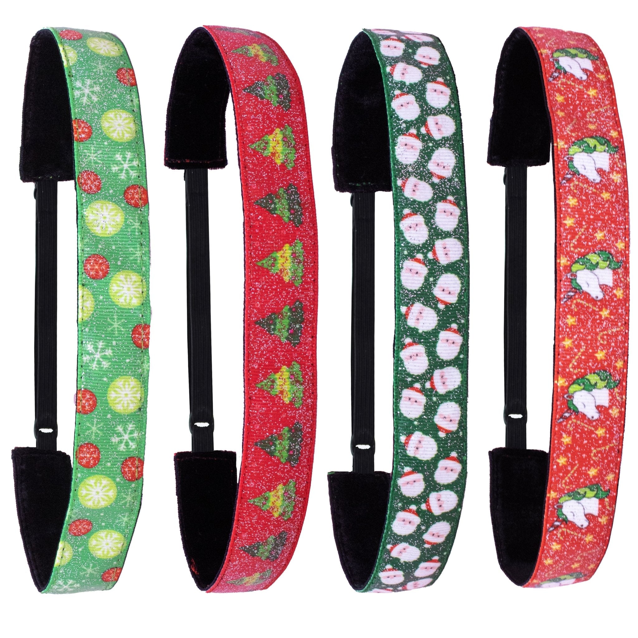 Adjustable No Slip Christmas Headwraps, 4 piece set - FROG SAC