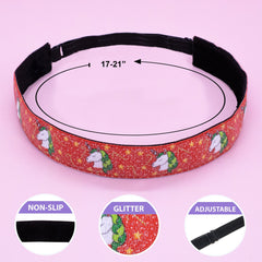 Adjustable No Slip Christmas Headwraps, 4 piece set - FROG SAC