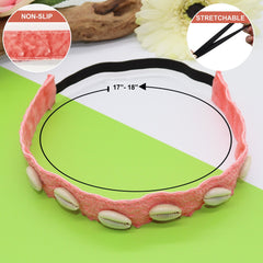 Adjustable No Slip Cowrie Lace Headbands - 3 Pack - FROG SAC