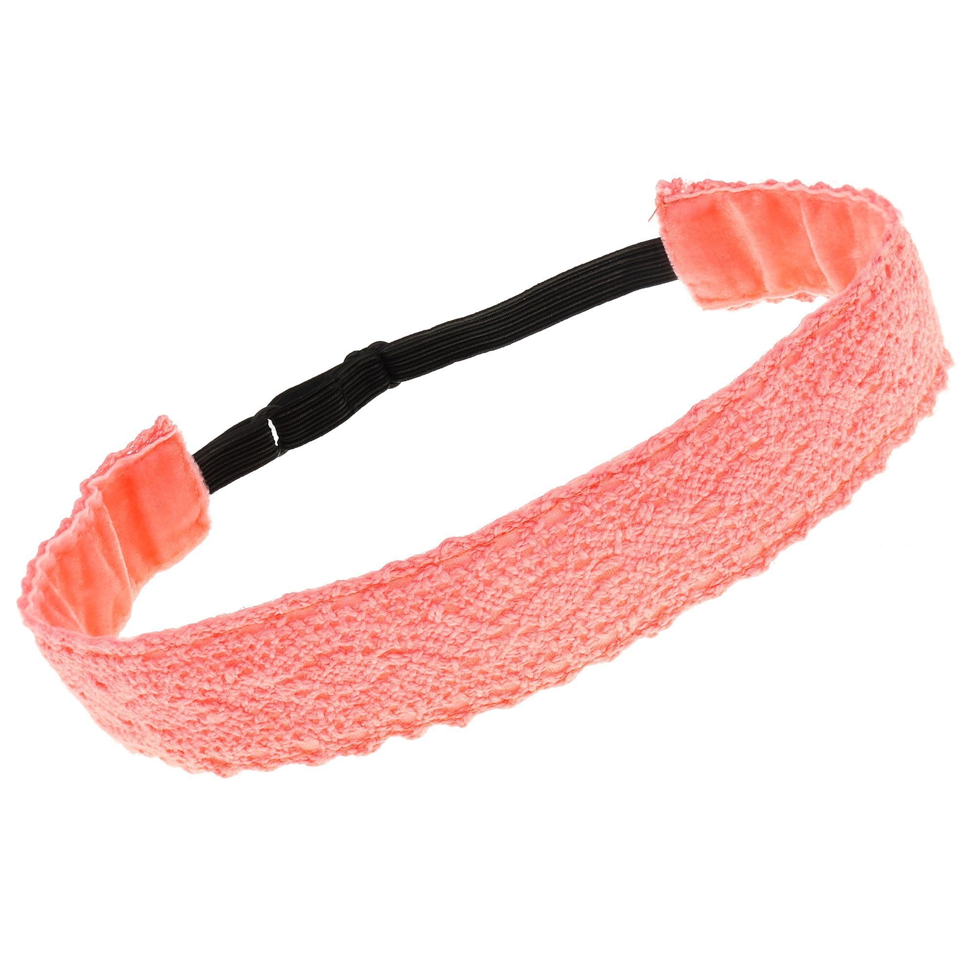 Adjustable No Slip Crochet Lace Headband - FROG SAC