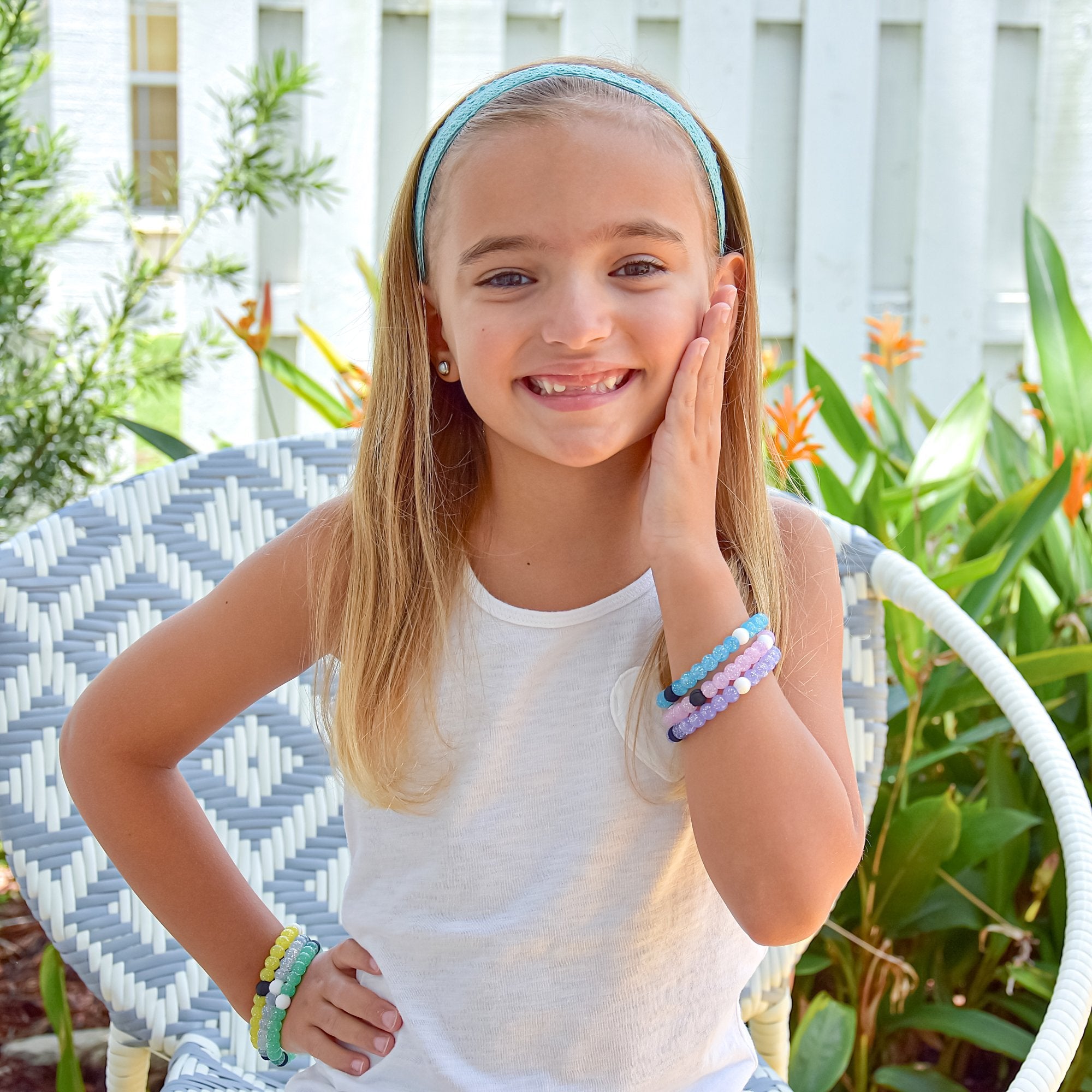 Adjustable No Slip Crochet Lace Headbands - 5 Pack - FROG SAC