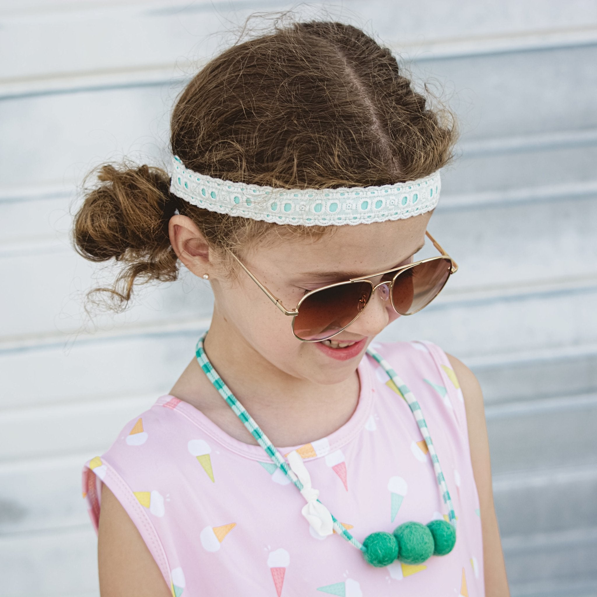 Adjustable No Slip Eyelet Lace Headbands - 4 Pack - FROG SAC