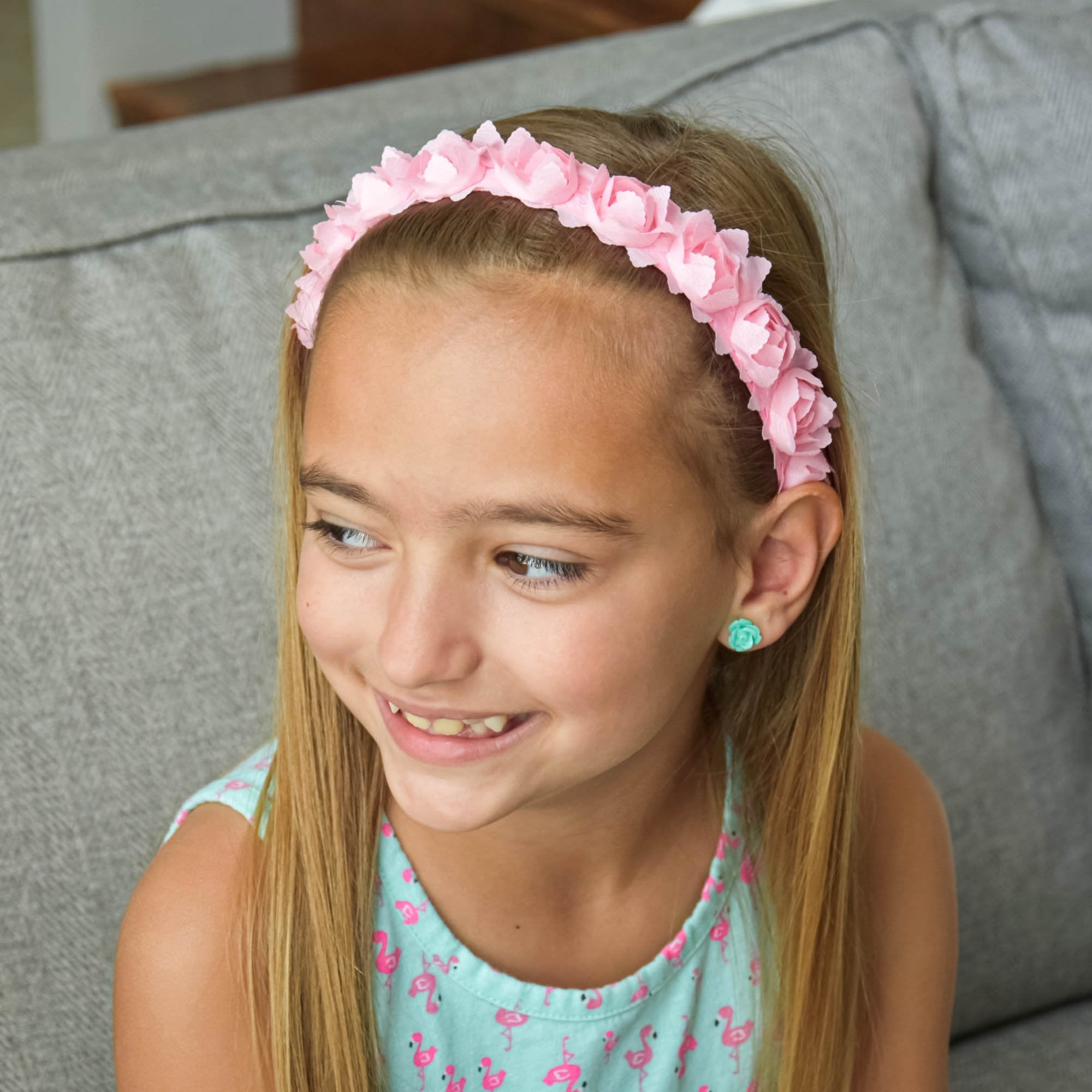 Adjustable No Slip Floral Headbands - 3 Pack - FROG SAC