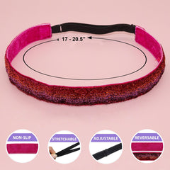 Adjustable No Slip Glitter Headband - FROG SAC