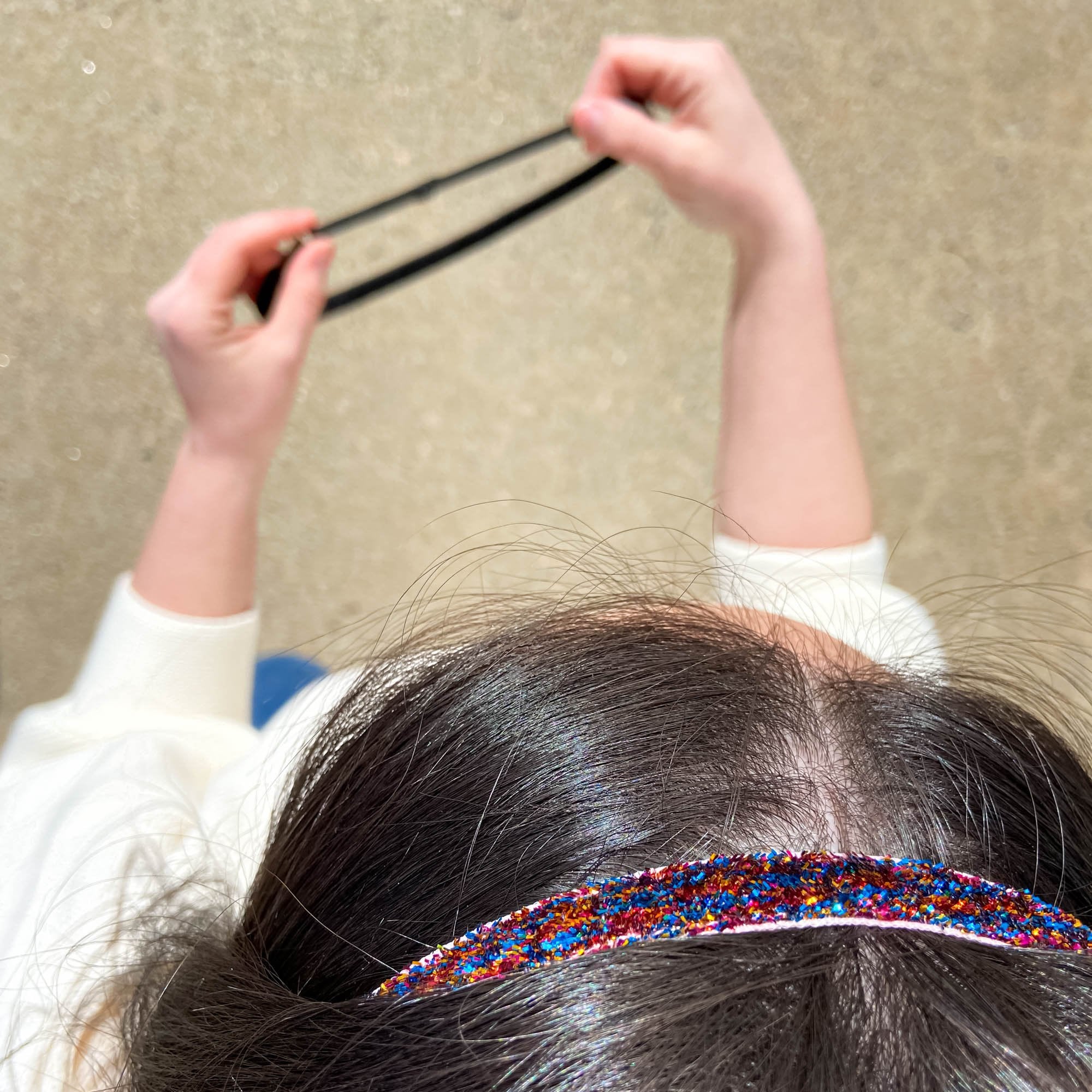 Adjustable No Slip Glitter Thin Headband - FROG SAC