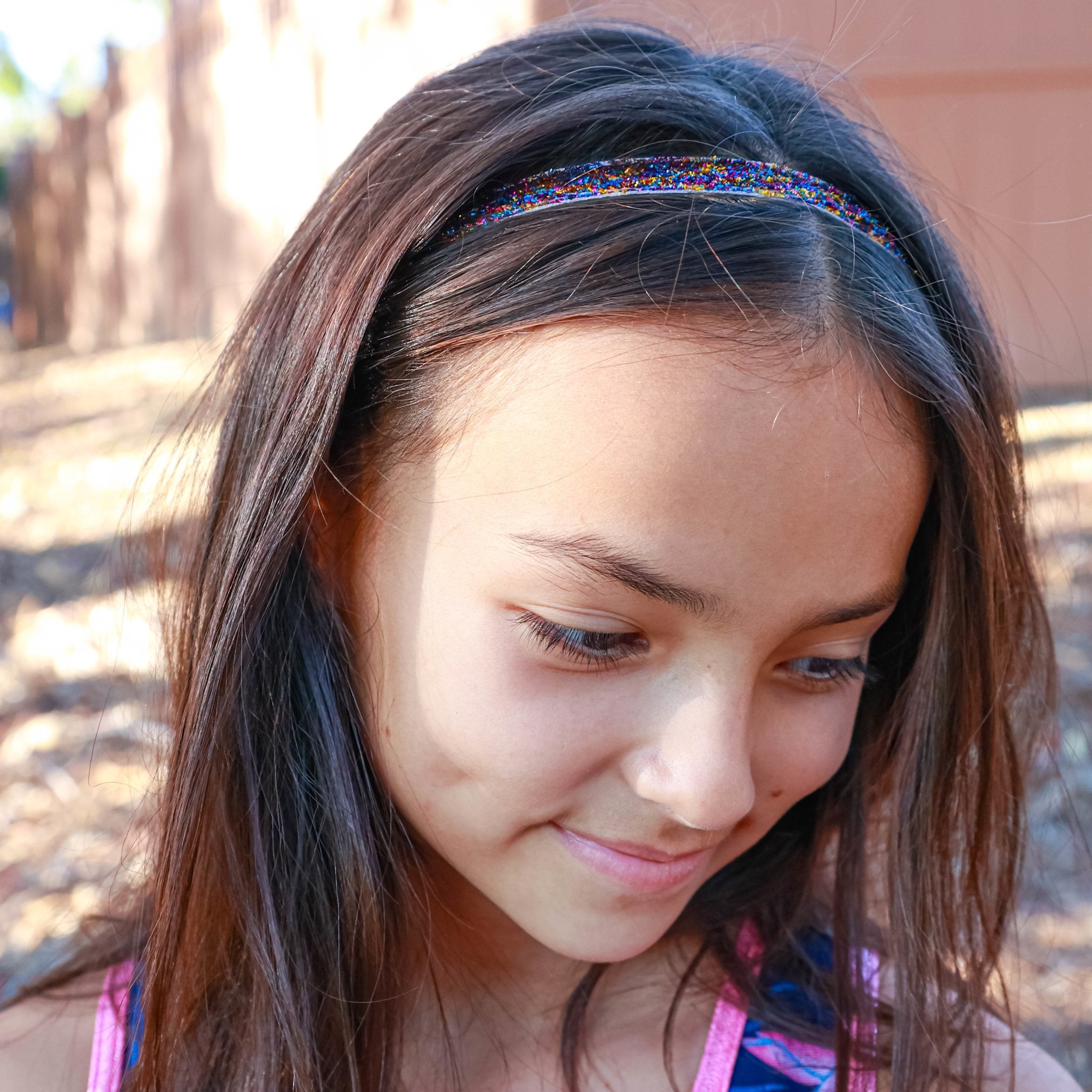 Adjustable No Slip Glitter Thin Headband - FROG SAC