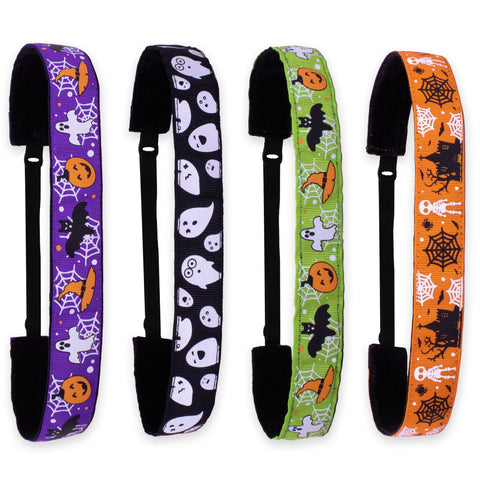 Adjustable No Slip Halloween Headbands - 4 Pack - FROG SAC