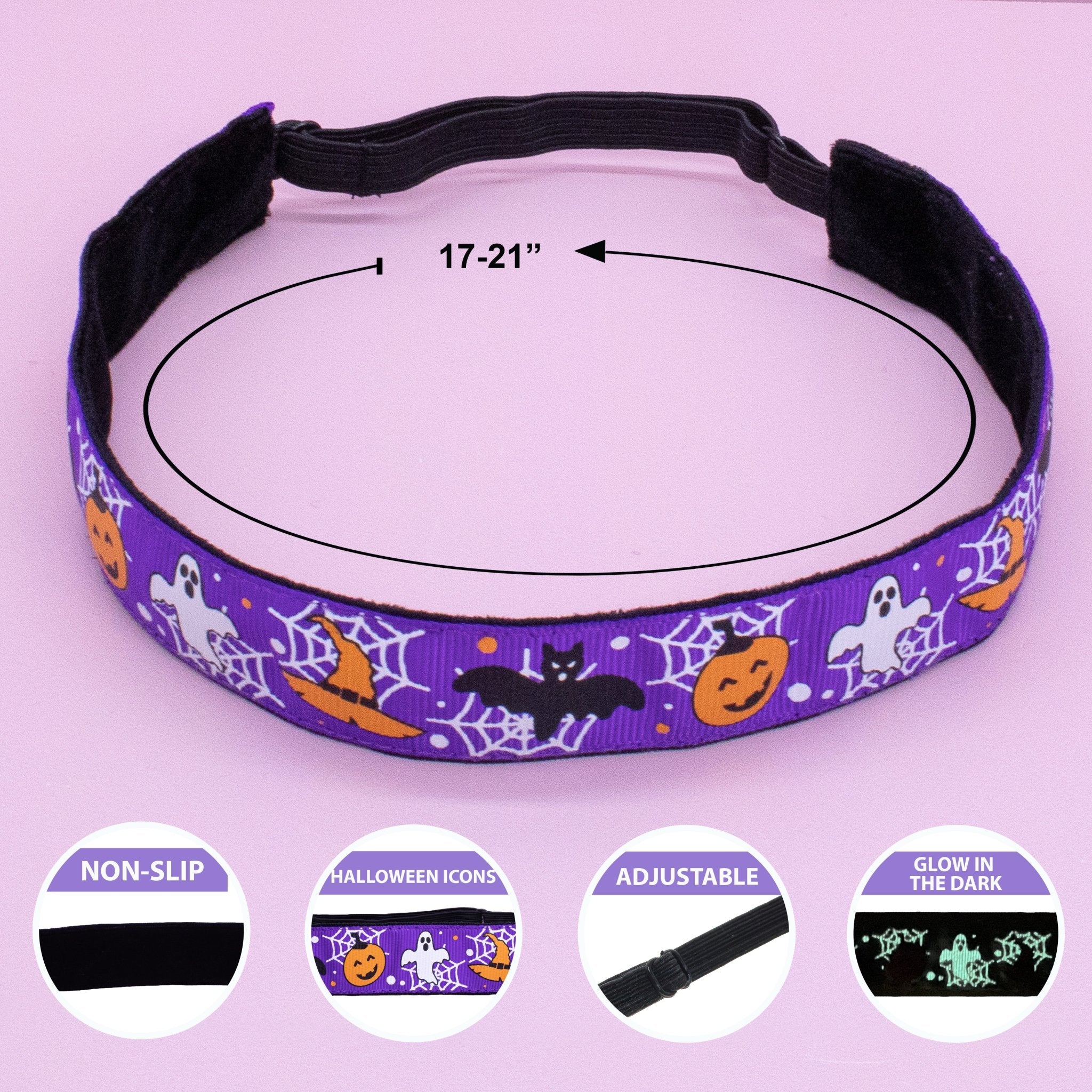 Adjustable No Slip Halloween Headbands - 4 Pack - FROG SAC