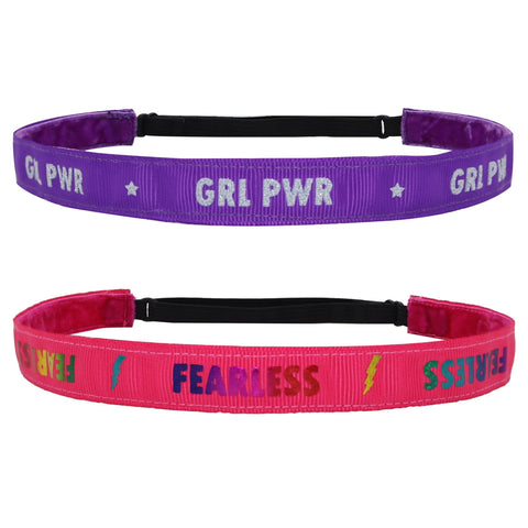 Adjustable No Slip Headbands For A Cause - 2 Pack - FROG SAC