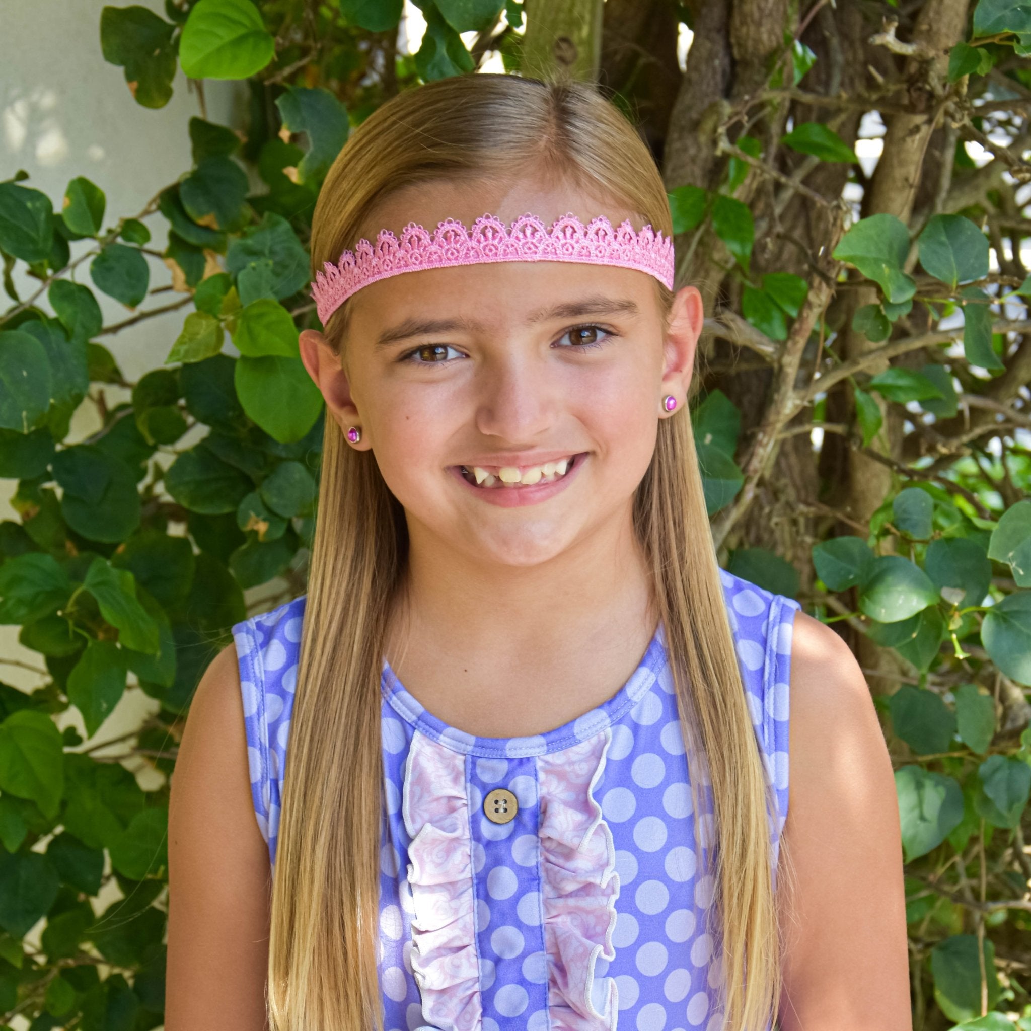 Adjustable No Slip Lace Crown Headbands - 4 Pack - FROG SAC