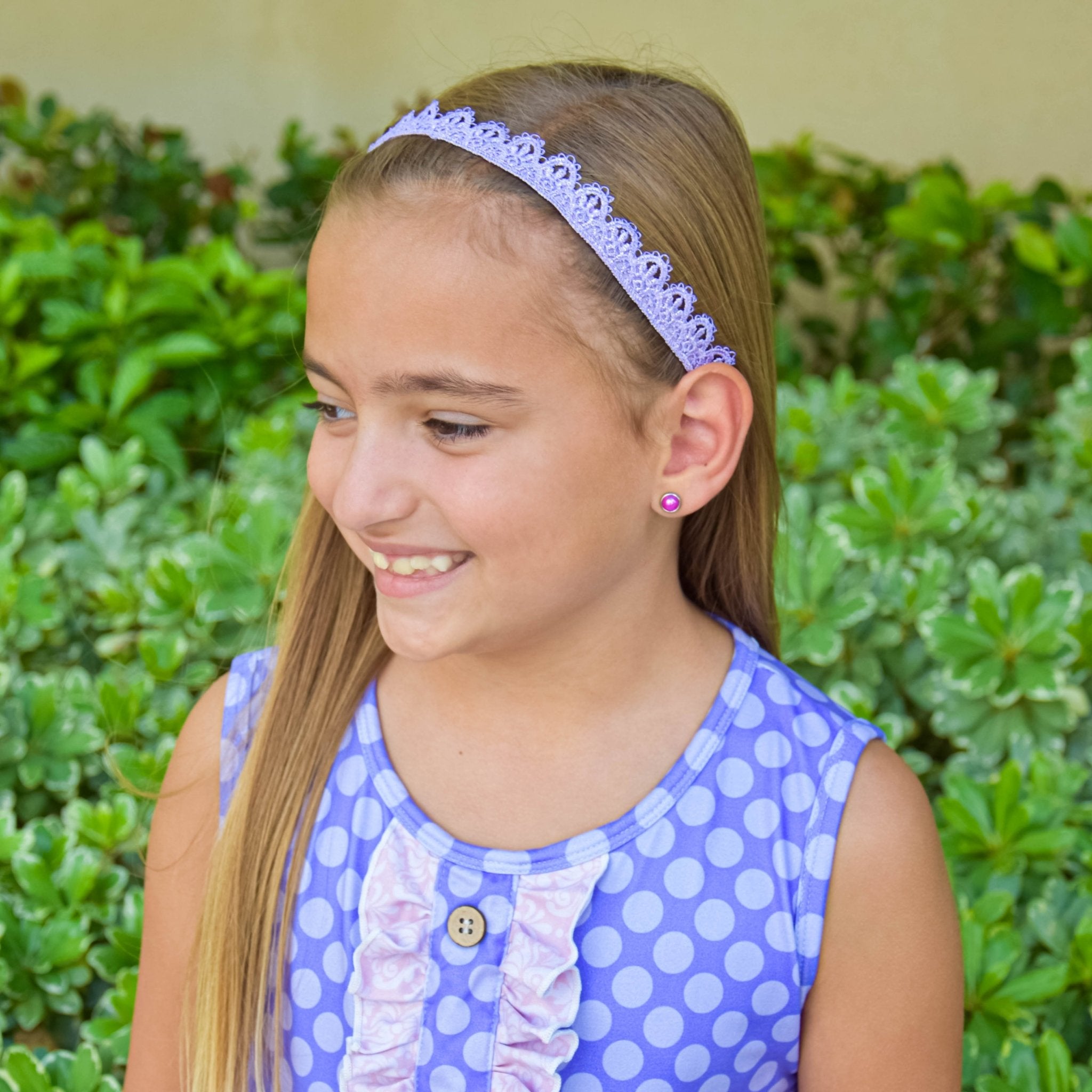Adjustable No Slip Lace Crown Headbands - 4 Pack - FROG SAC