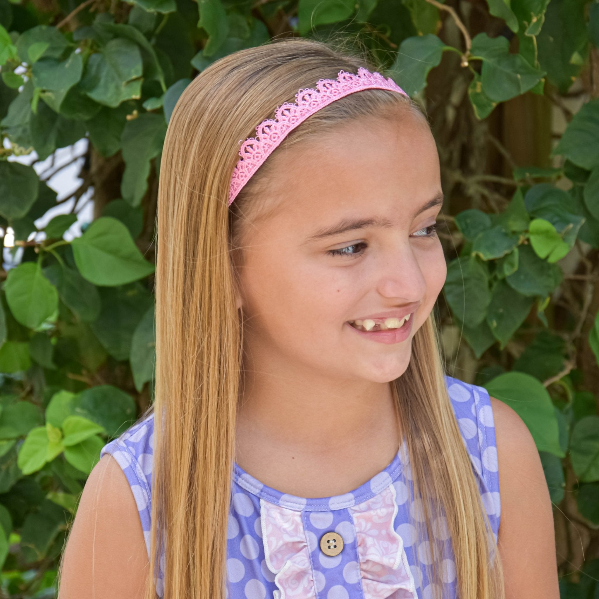 Adjustable No Slip Lace Crown Headbands - 4 Pack - FROG SAC