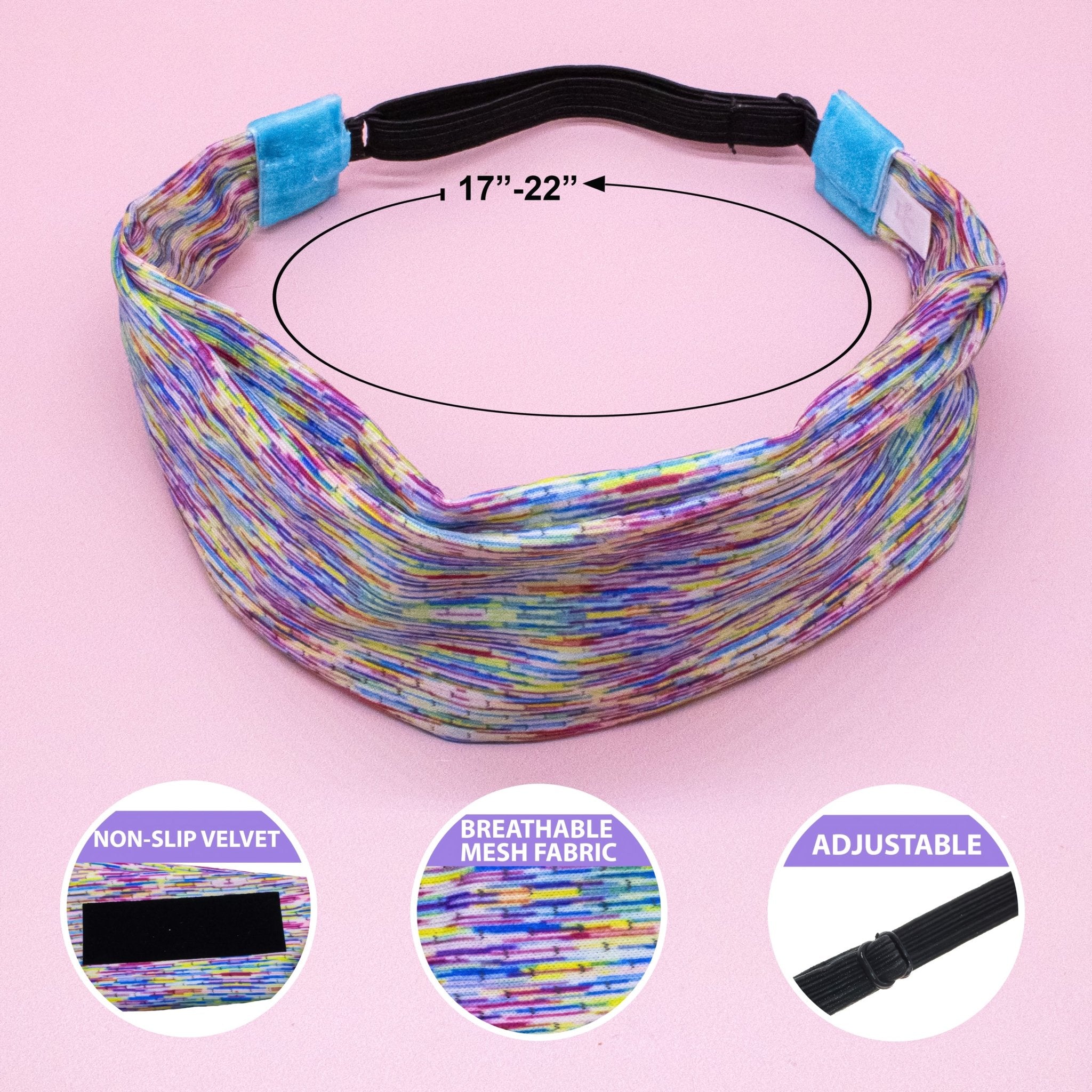 Adjustable No Slip Mesh Sport Headbands - FROG SAC