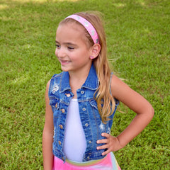 Adjustable No Slip Metallic Glitter Unicorn Headband - FROG SAC