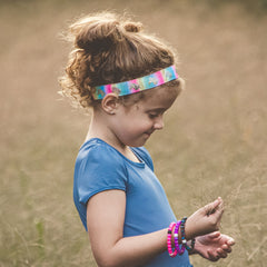 Adjustable No Slip Metallic Glitter Unicorn Headband - FROG SAC