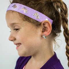 Adjustable No Slip Metallic Glitter Unicorn Headband - FROG SAC