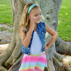 Adjustable No Slip Metallic Glitter Unicorn Headband - FROG SAC