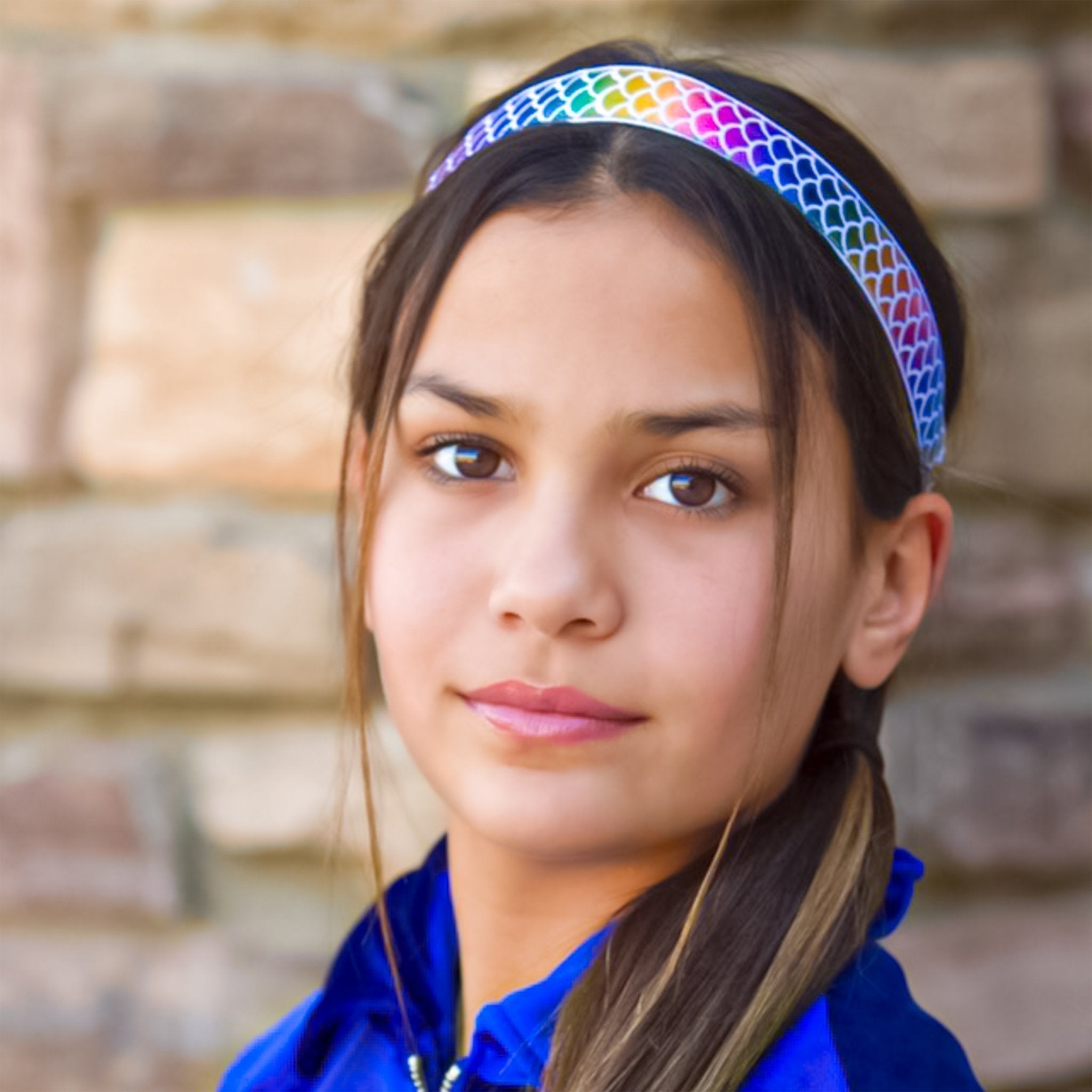 Adjustable No Slip Metallic Mermaid Headband - FROG SAC