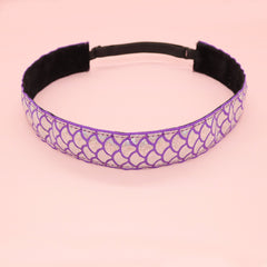 Adjustable No Slip Metallic Mermaid Headband - FROG SAC