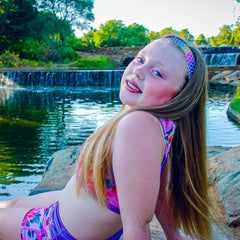 Adjustable No Slip Metallic Mermaid Headband - FROG SAC