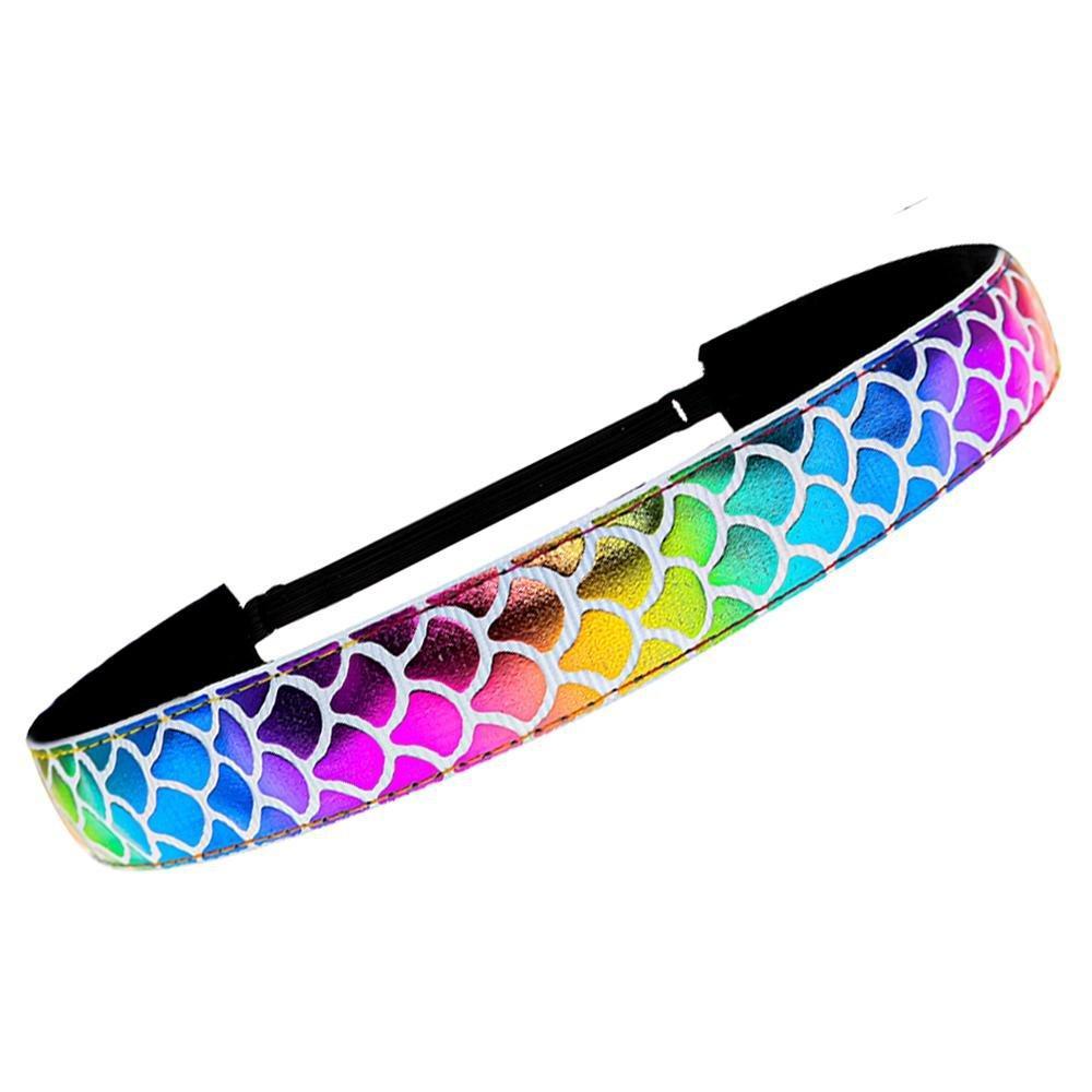Adjustable No Slip Metallic Mermaid Headband - FROG SAC
