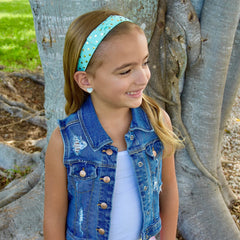 Adjustable No Slip Polka Dot Bow Headband - FROG SAC