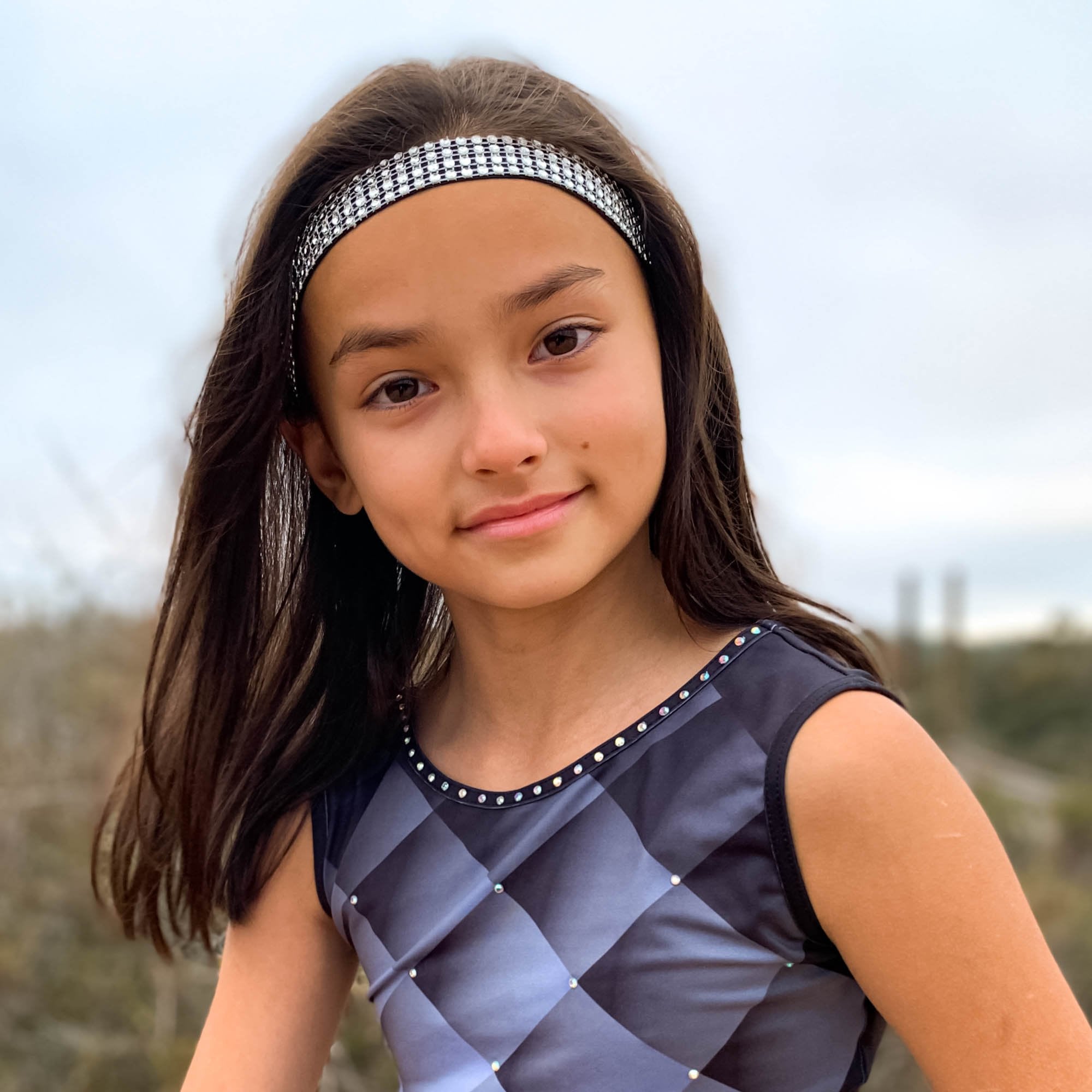 Adjustable No Slip Rhinestone Headband - FROG SAC