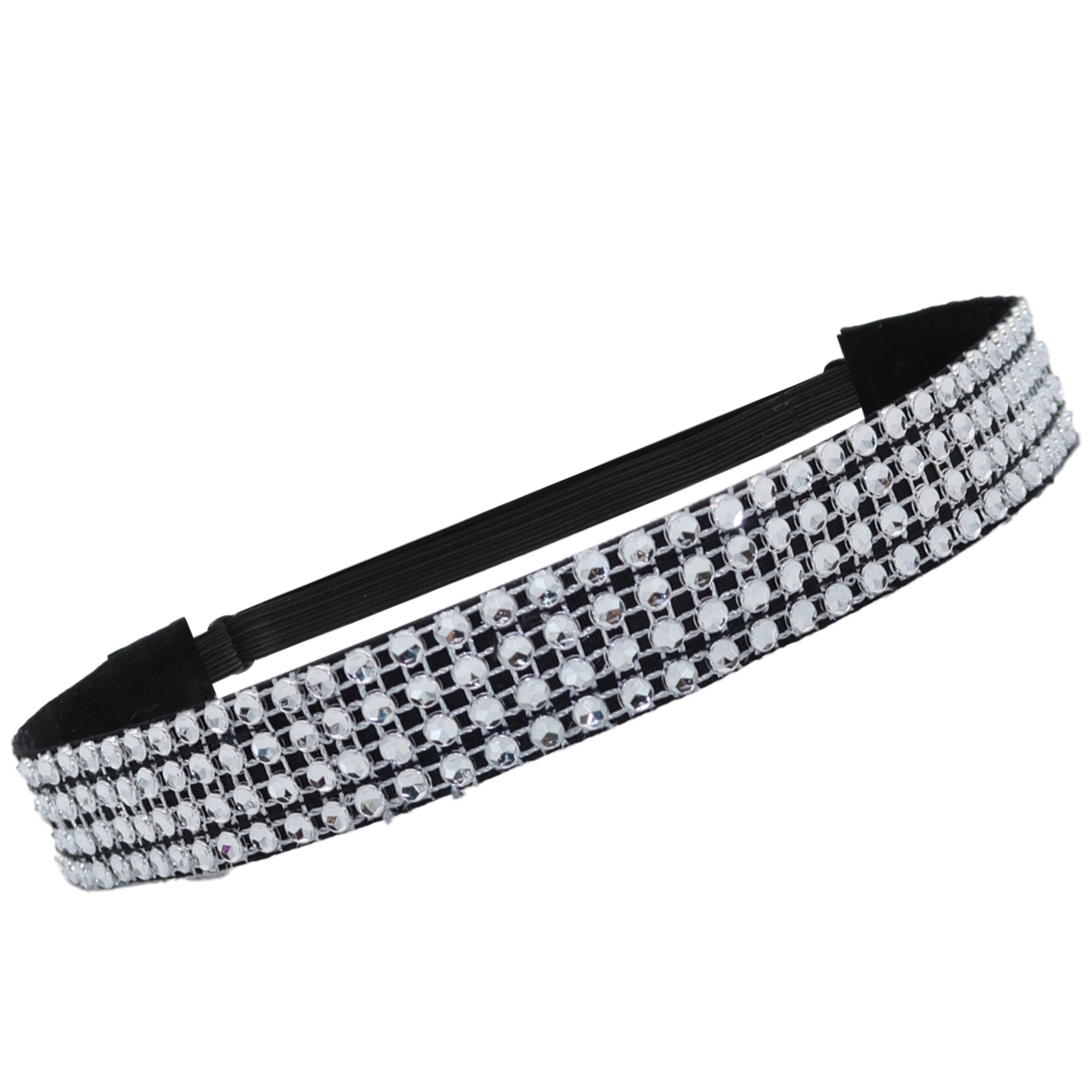 Adjustable No Slip Rhinestone Headband - FROG SAC