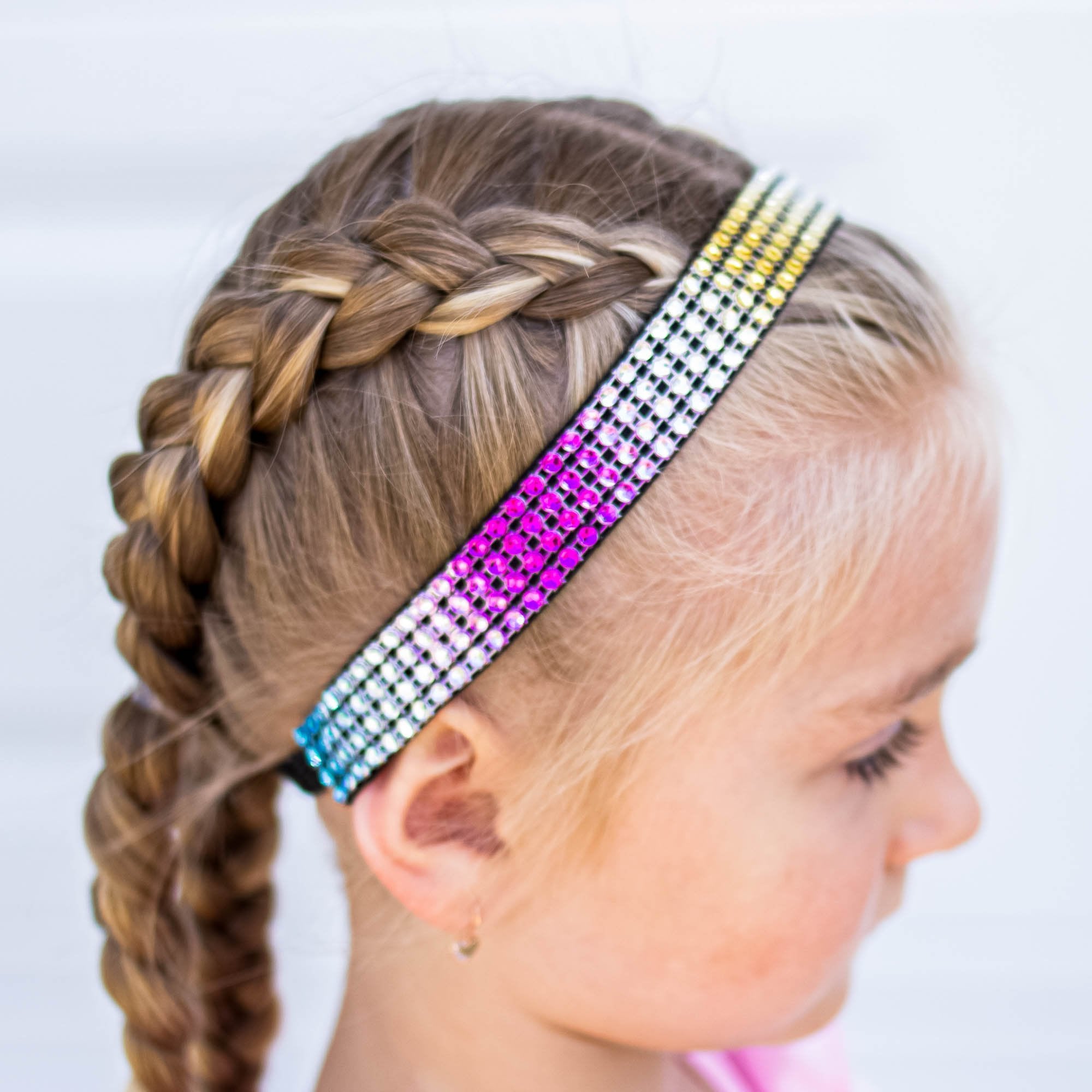 Adjustable No Slip Rhinestone Headband - FROG SAC