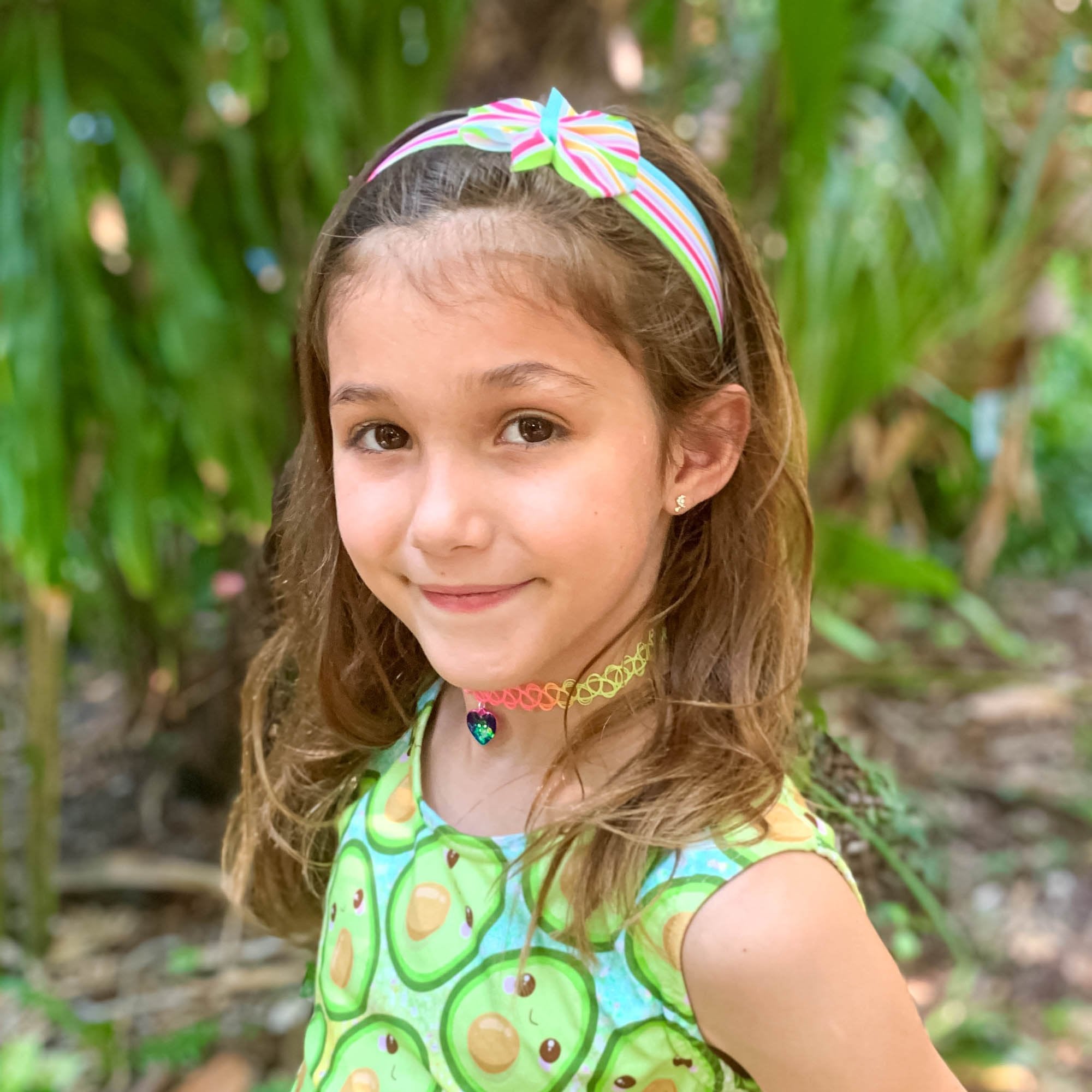 Adjustable No Slip Striped Bow Headbands - 4 Pack - FROG SAC