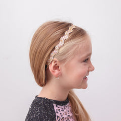 Adjustable No Slip Swivel Glitter Headbands - 6 Pack - FROG SAC