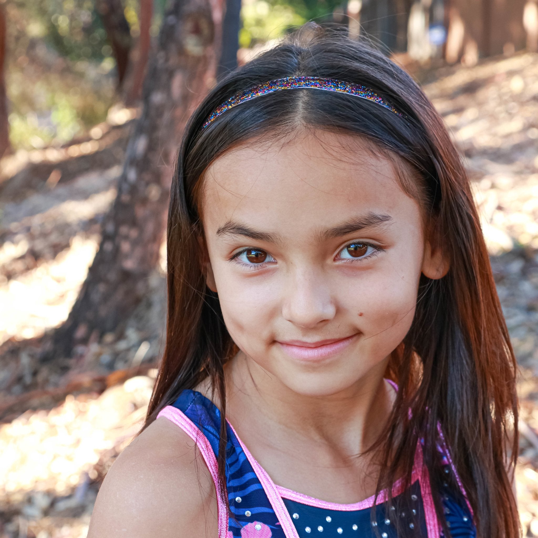 Adjustable No Slip Thin Glitter Headbands - 6 Pack - FROG SAC