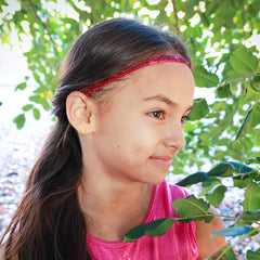 Adjustable No Slip Thin Glitter Headbands - 6 Pack - FROG SAC