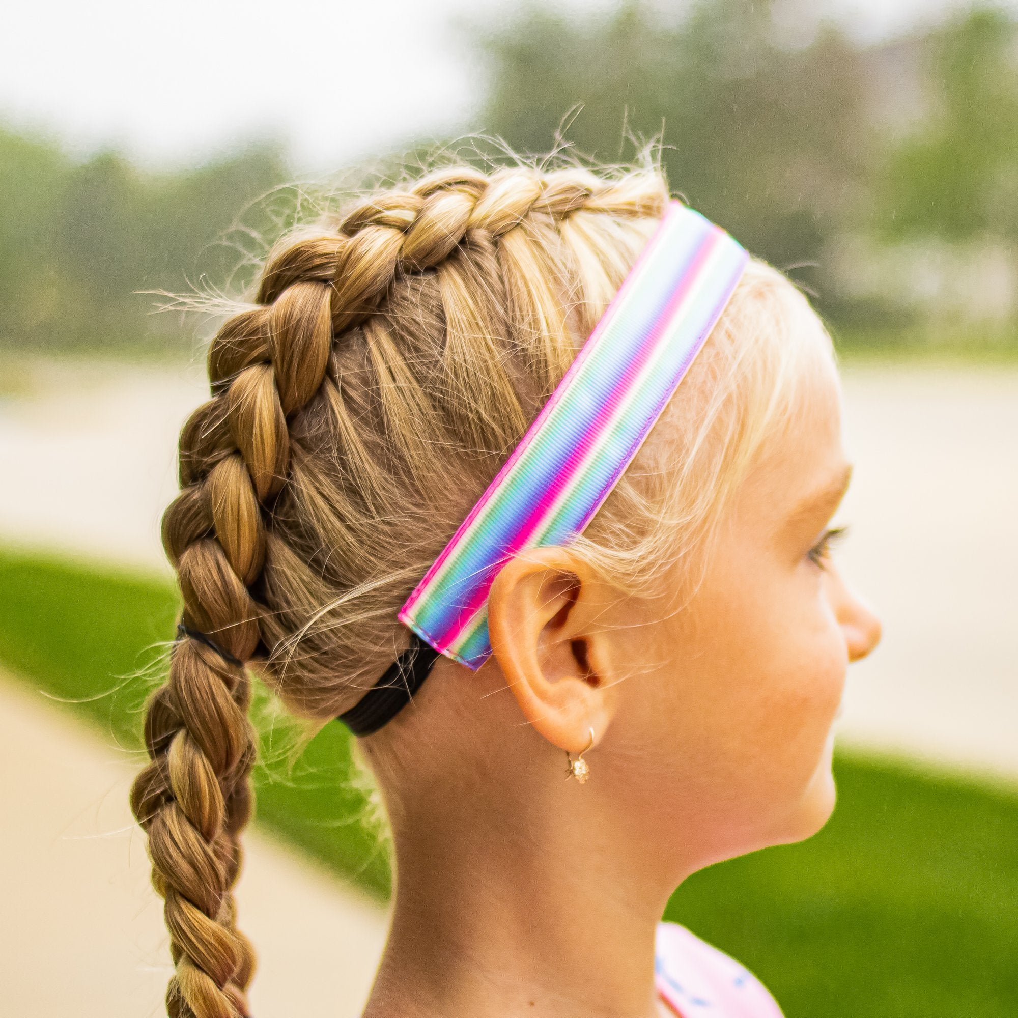 Adjustable No Slip Tie Dye Headbands - 6 Pack - FROG SAC