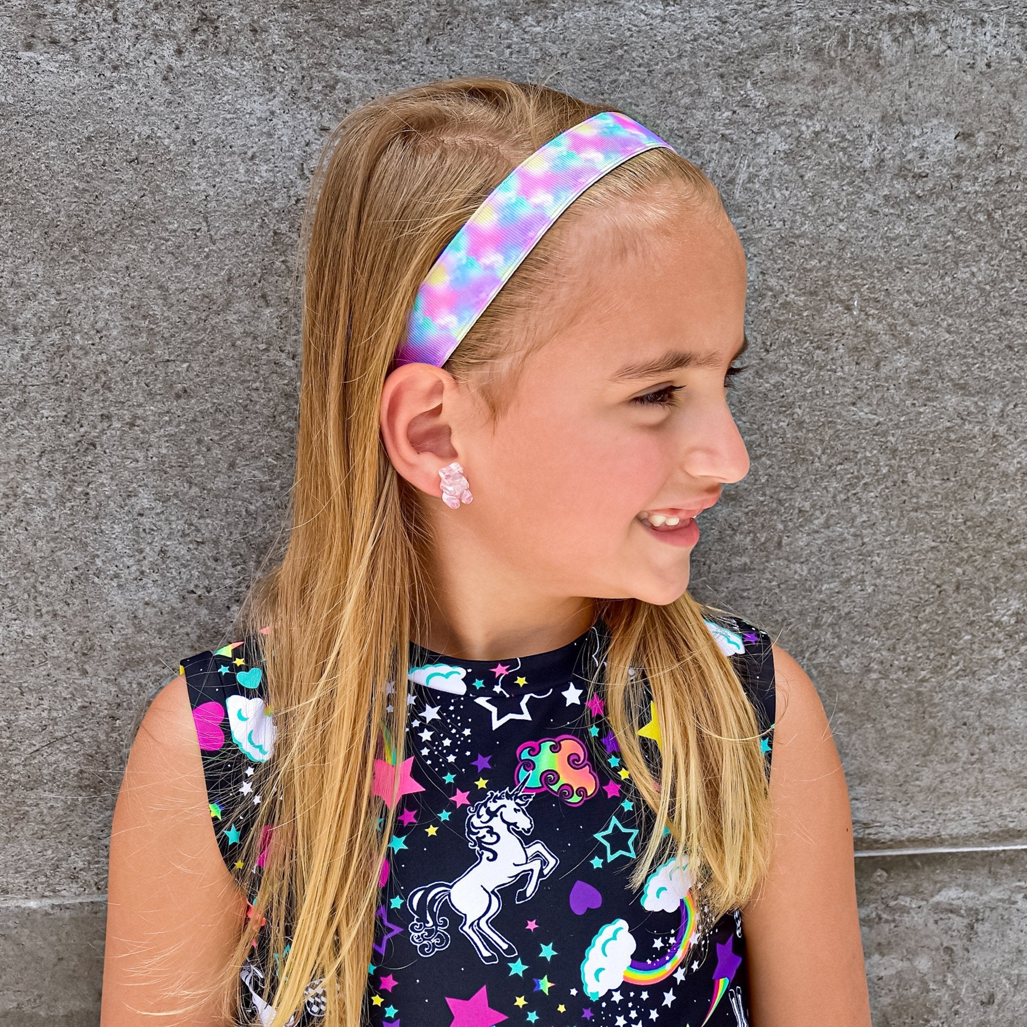 Adjustable No Slip Tie Dye Headbands - 6 Pack - FROG SAC