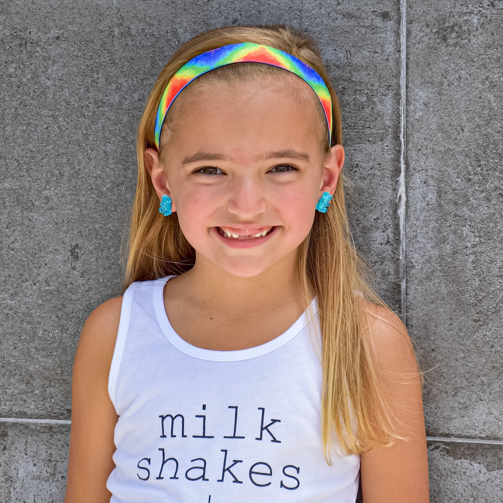 Adjustable No Slip Tie Dye Headbands - 6 Pack - FROG SAC