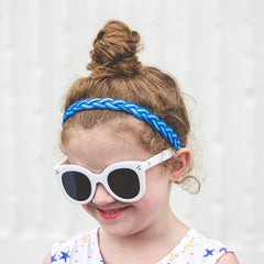 Adjustable Two Tone Glitter Braided Headbands - 3 Pack - FROG SAC