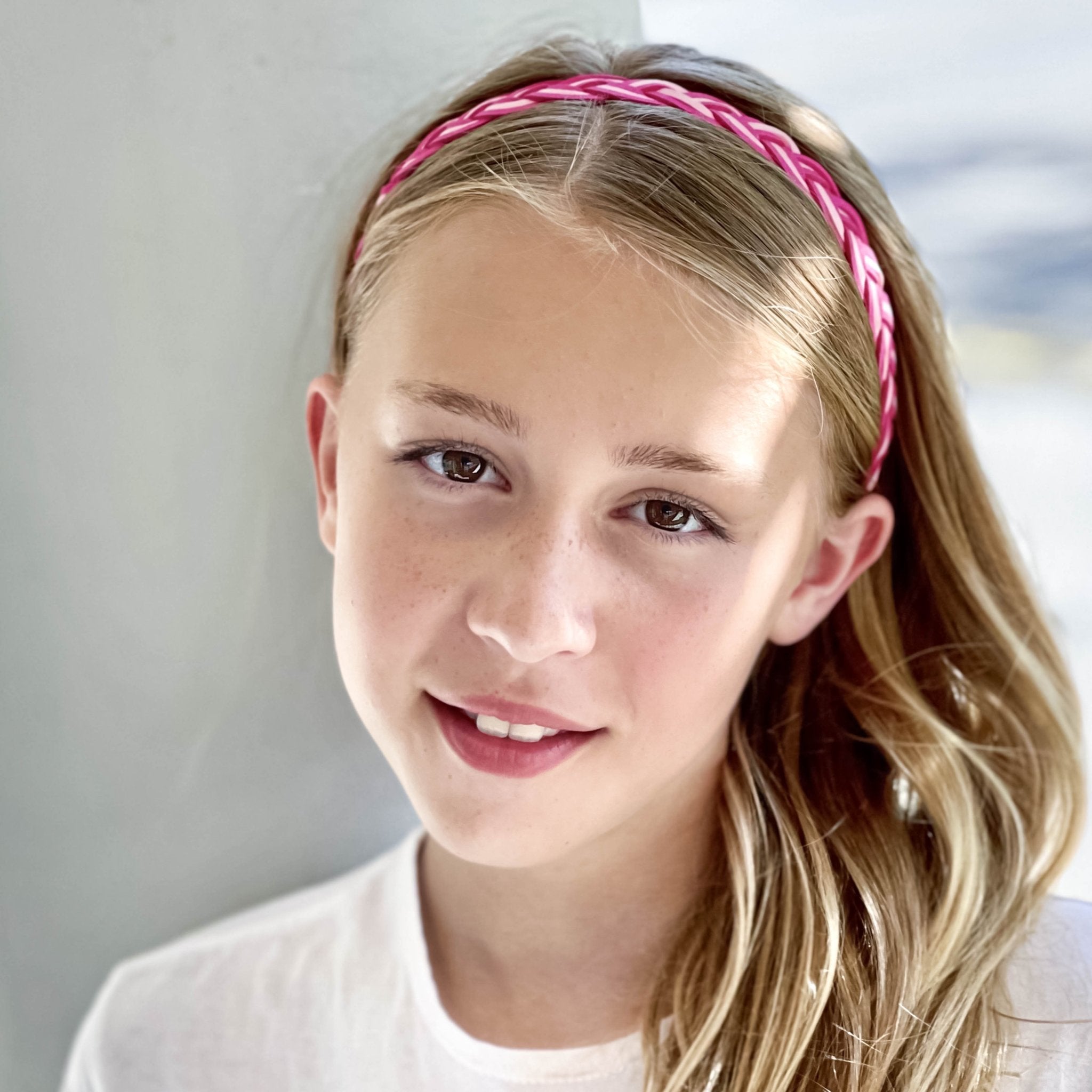 Adjustable Two Tone Glitter Braided Headbands - 3 Pack - FROG SAC