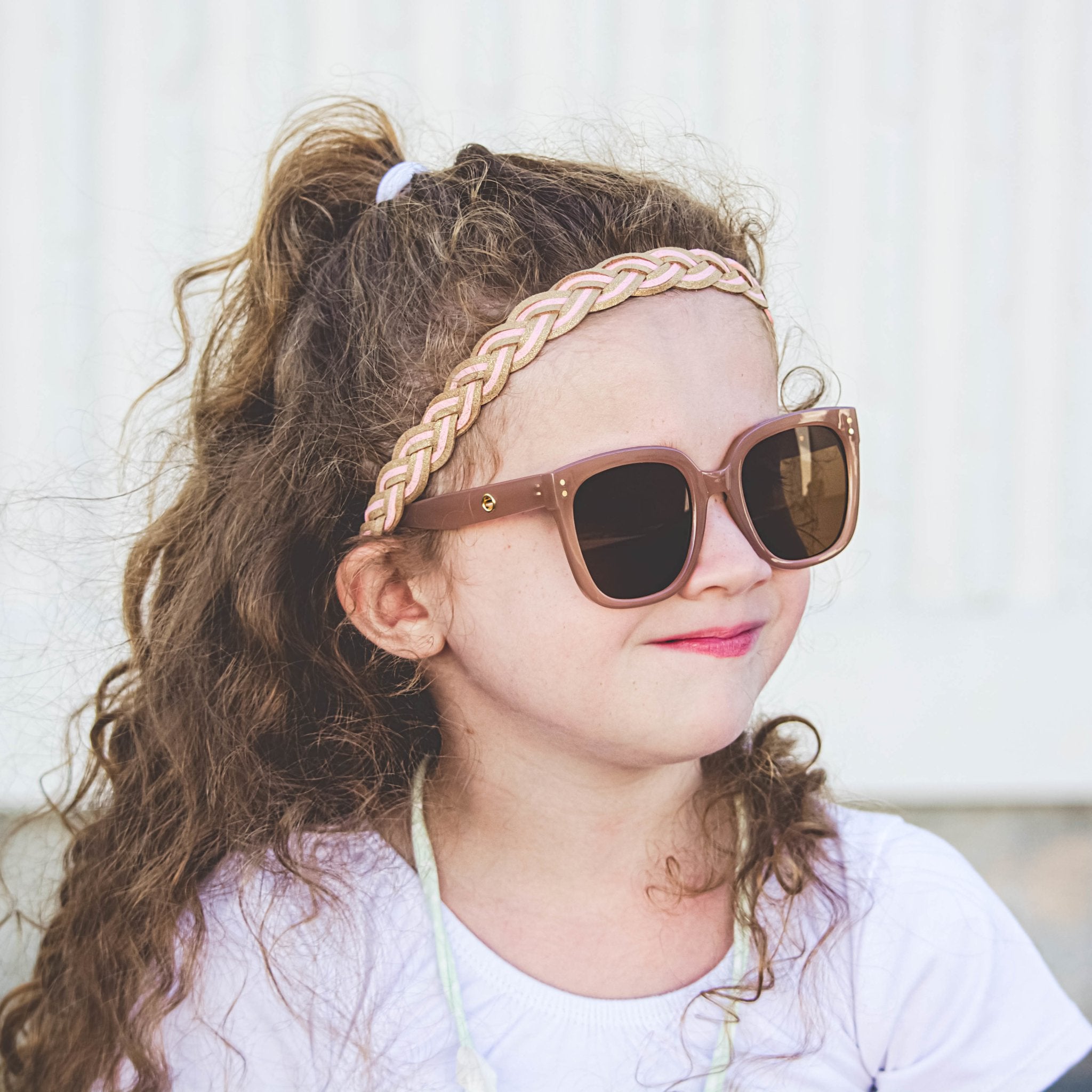Adjustable Two Tone Glitter Braided Headbands - 3 Pack - FROG SAC