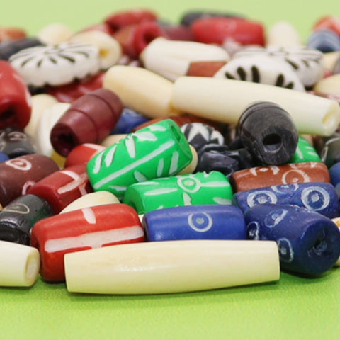 Assorted Ox Bone Beads - FROG SAC