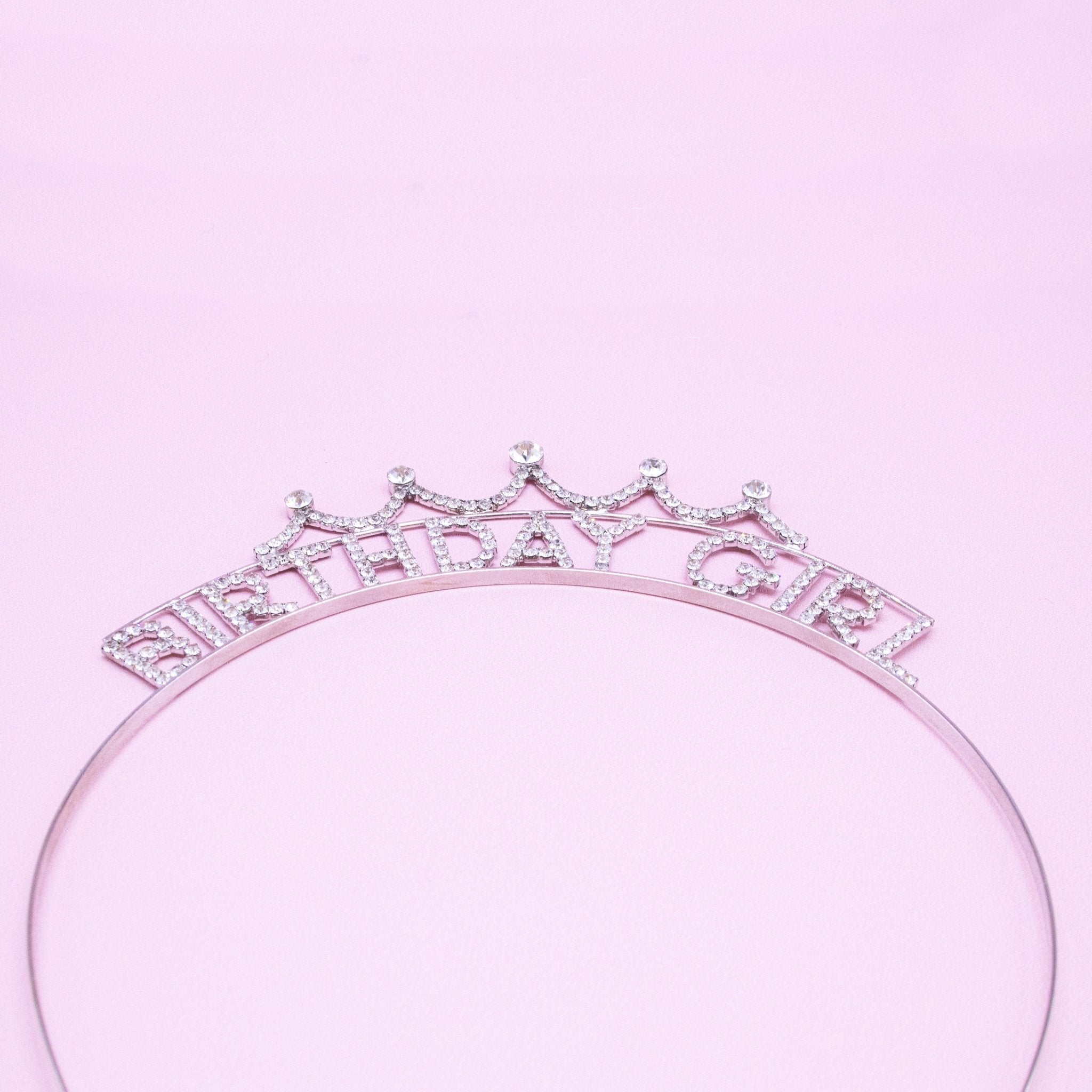 Birthday Girl Rhinestone Crown Headband - FROG SAC