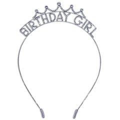 Birthday Girl Rhinestone Crown Headband - FROG SAC