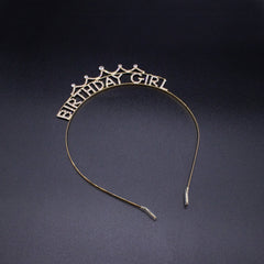 Birthday Girl Rhinestone Tiara Headband - FROG SAC