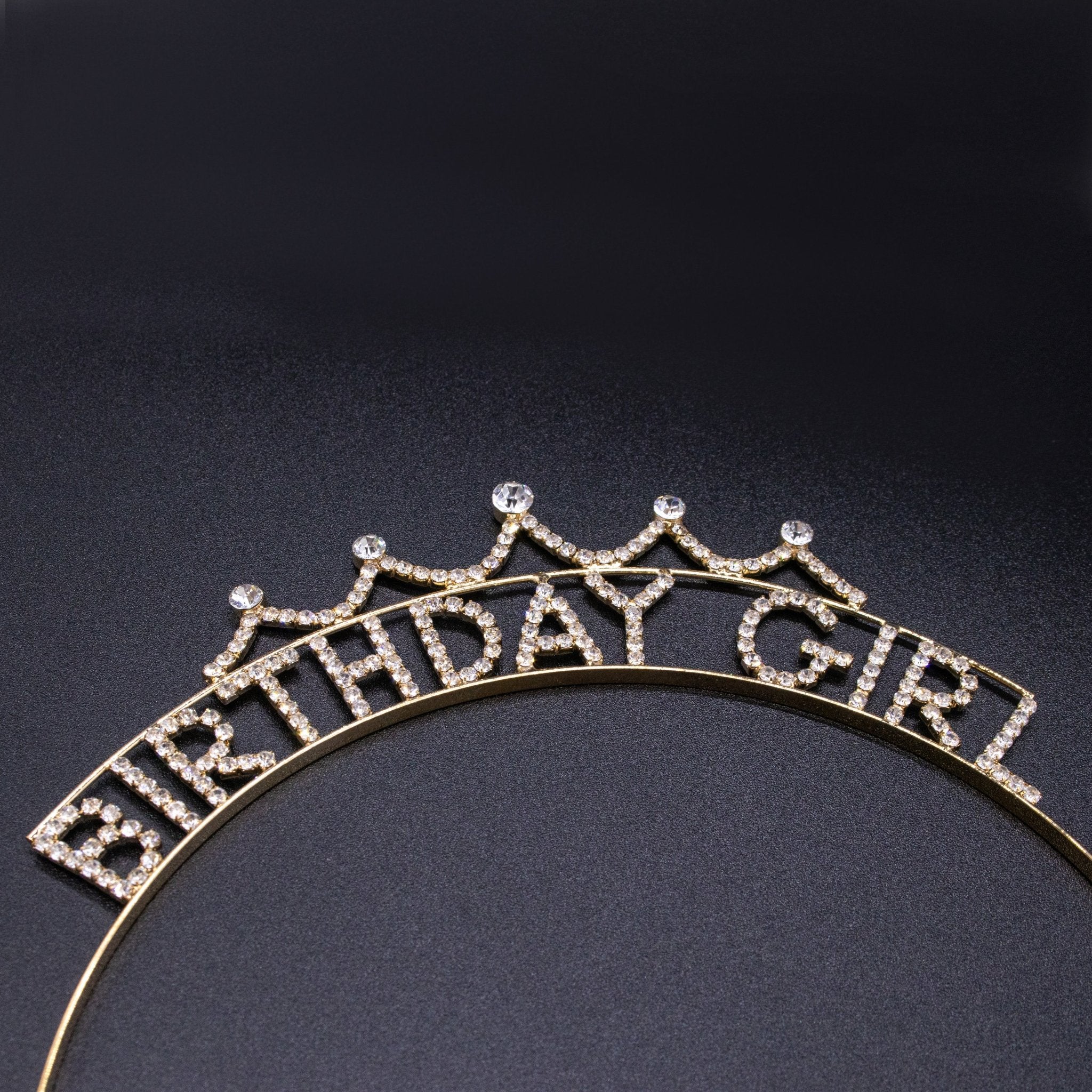 Birthday Girl Rhinestone Tiara Headband - FROG SAC
