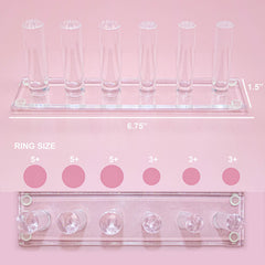 Clear Acrylic Ring Holder Organizer for Jewelry - FROG SAC
