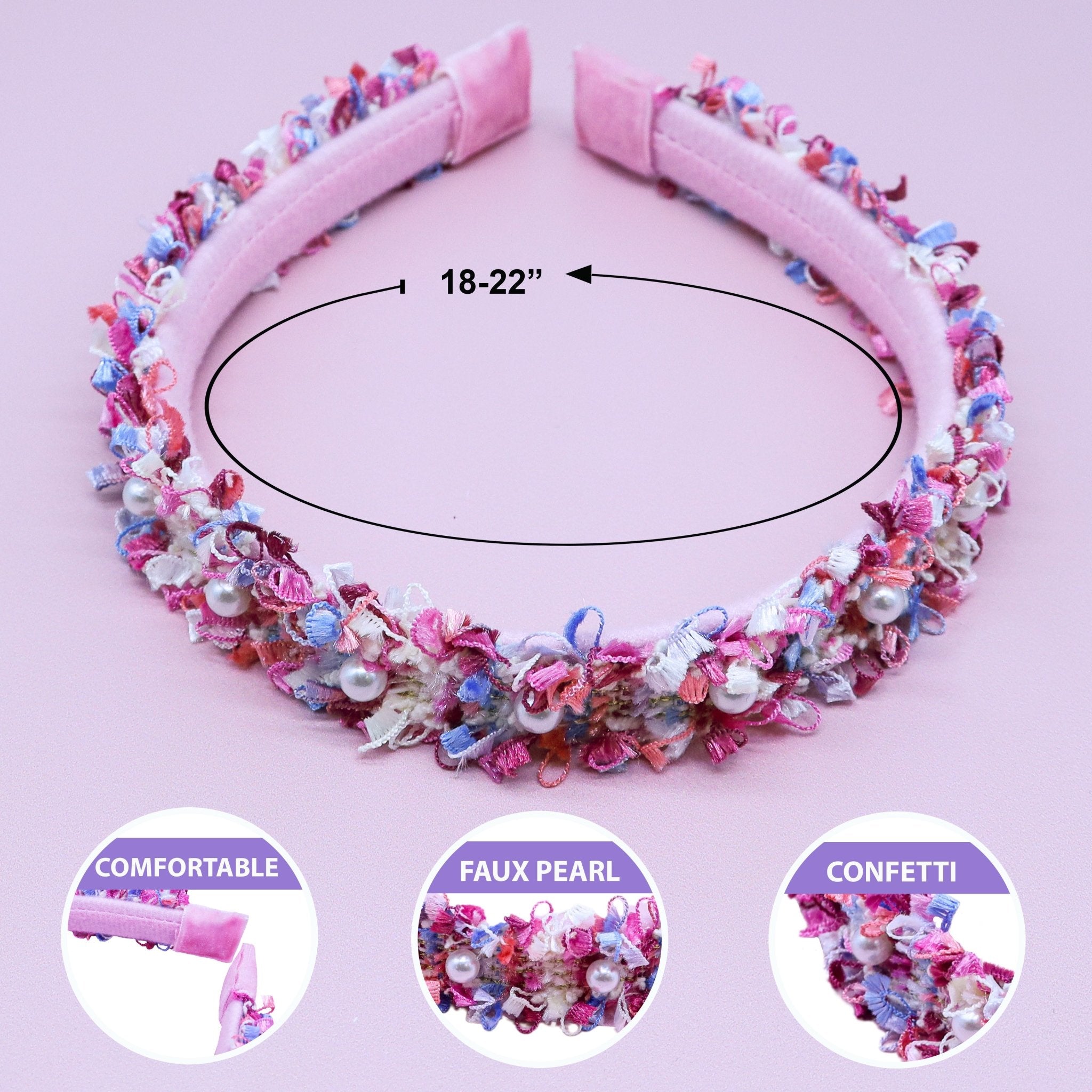 Confetti Pearl Headbands - 2 Pack - FROG SAC