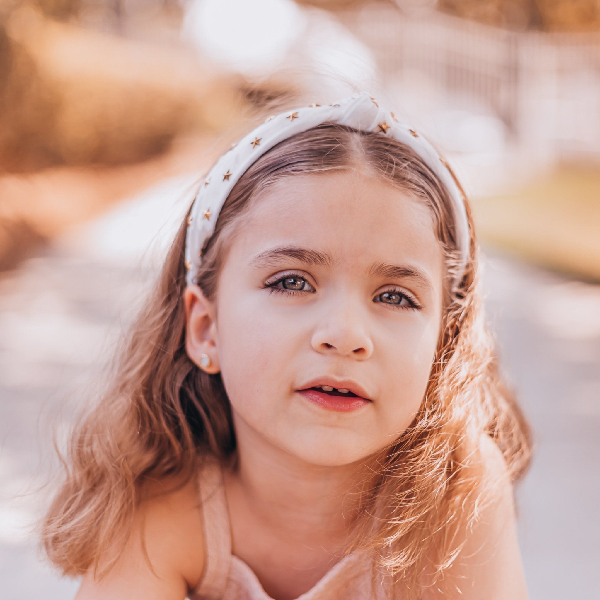 Crushed Velvet Knot Studded Star Headband - FROG SAC